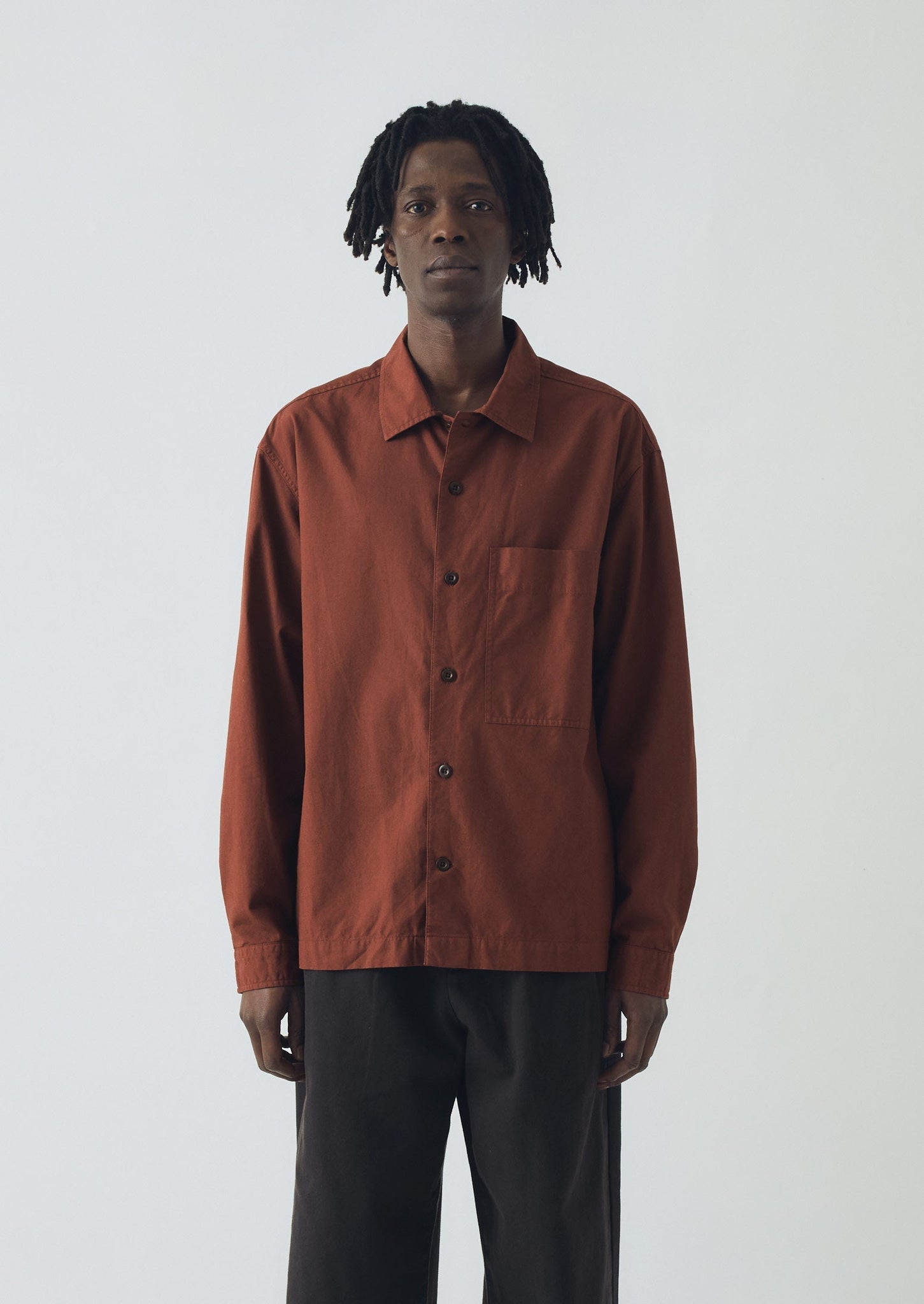 Garment Dyed Oxford Shirt | Cinnamon