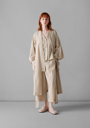 Scout Stripe Cotton Gown | Marigold