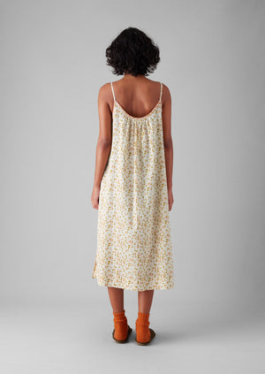 Scattered Kite Print Cotton Nightdress | Ecru/Multi