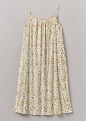 Scattered Kite Print Cotton Nightdress | Ecru/Multi