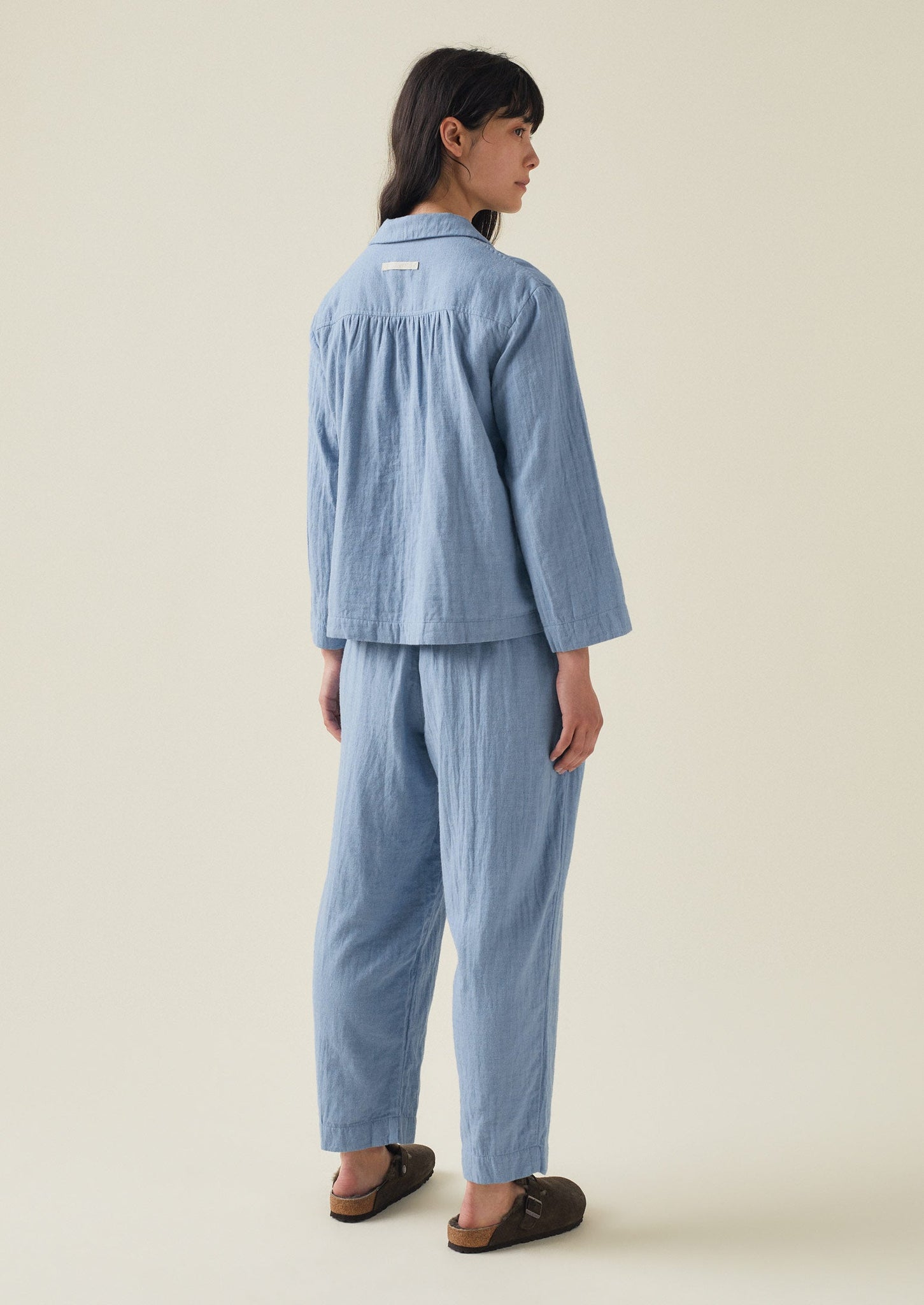 Mia Soft Double Cotton Pyjamas | Chambray