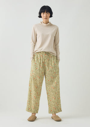 Seaweed Print Pyjama Trousers | Light Sage