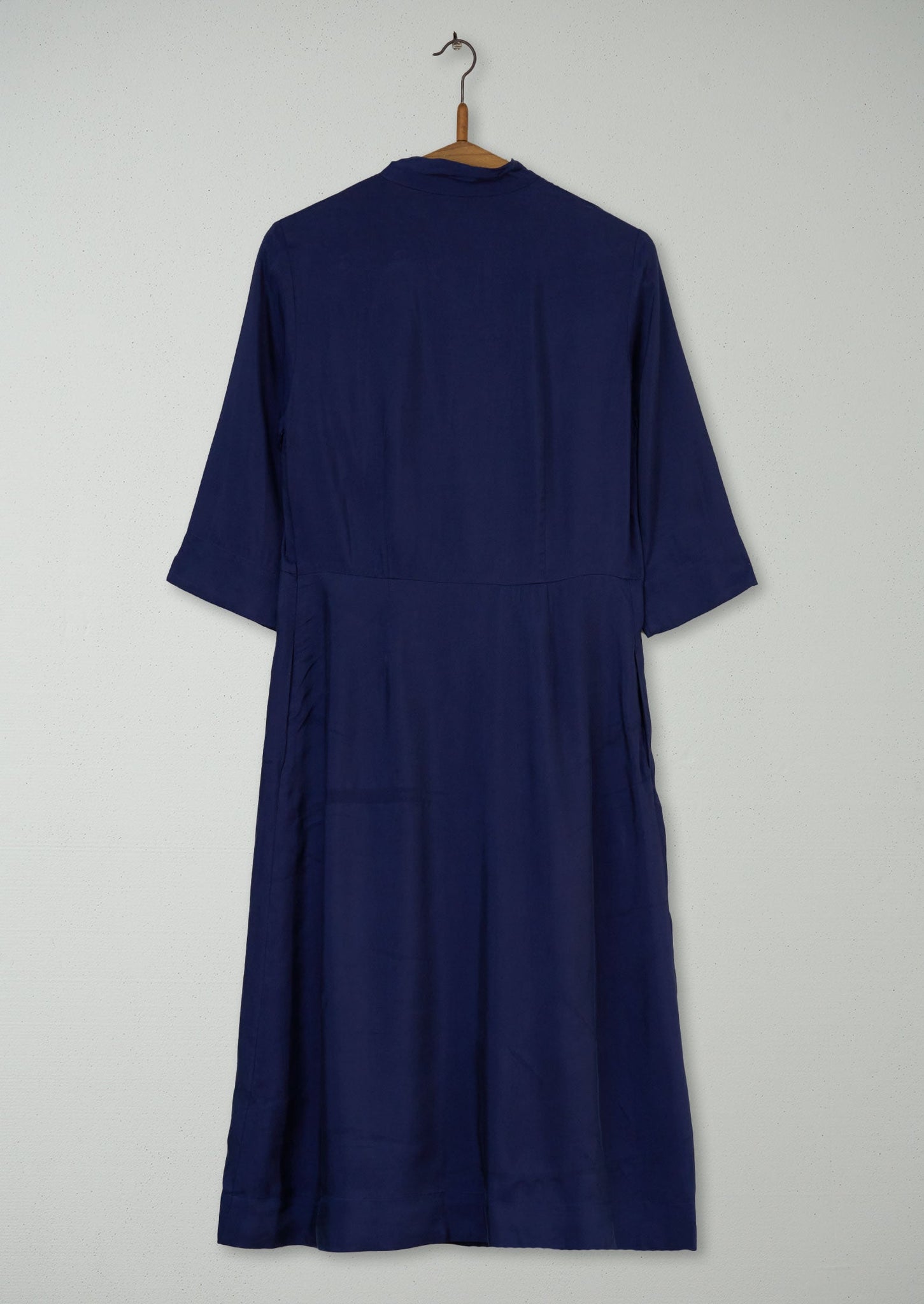 Reworn Tie Neck Dress Size 6 (1082) | Royal Blue