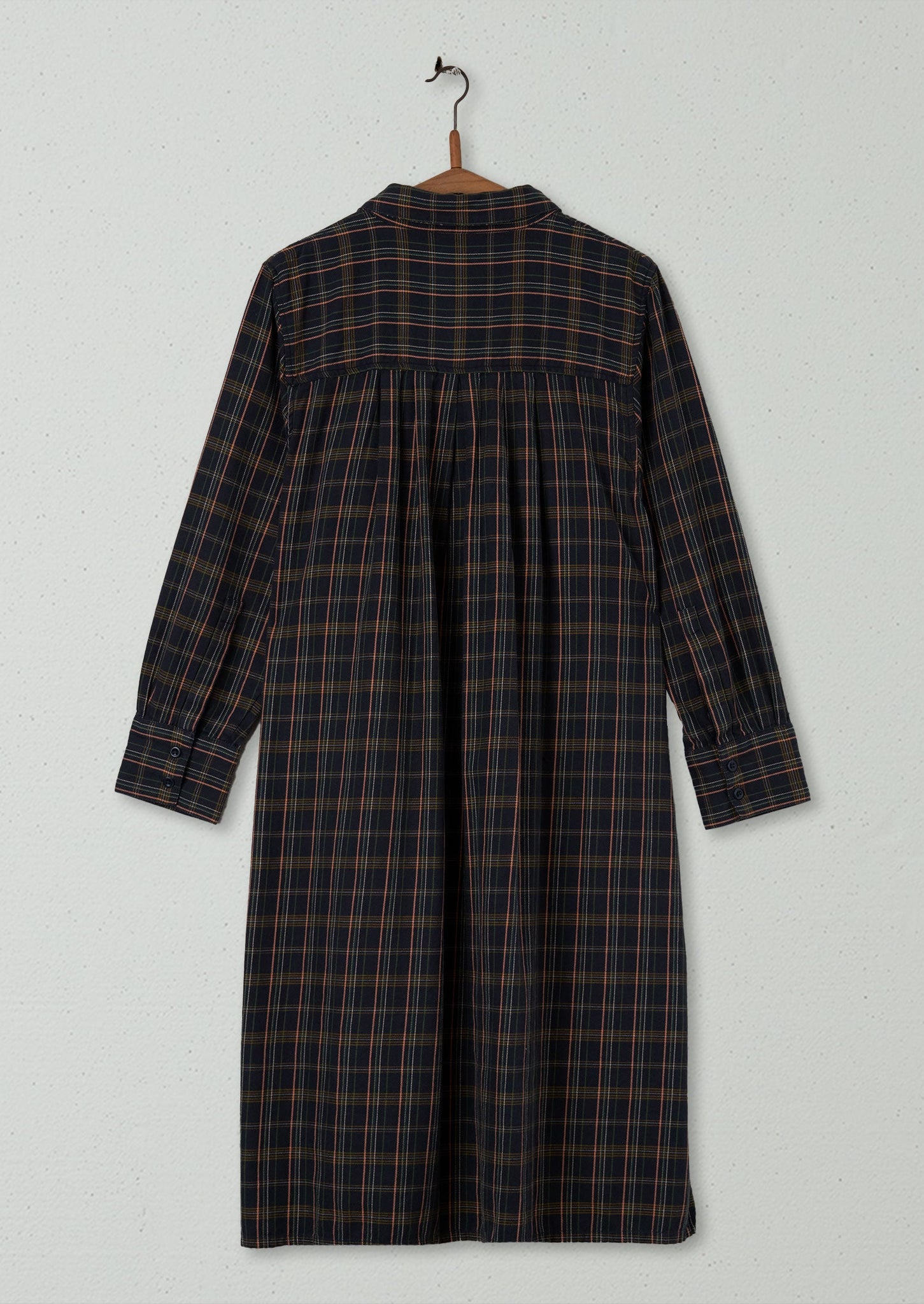 Reworn Cotton Swingy Shirt Dress Size 6 (731) | Slate
