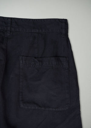 Reworn Cotton Linen Trousers Size 8 (399) | Slate