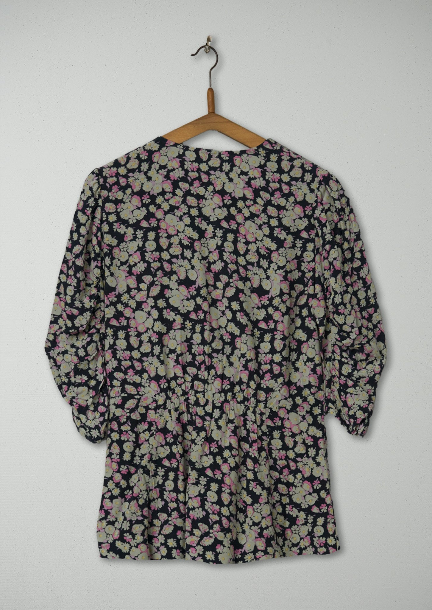 Reworn Floral Print Top Size 6 (515) | Multi