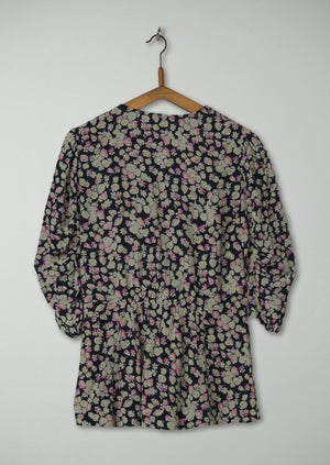 Reworn Floral Print Top Size 6 (515) | Multi
