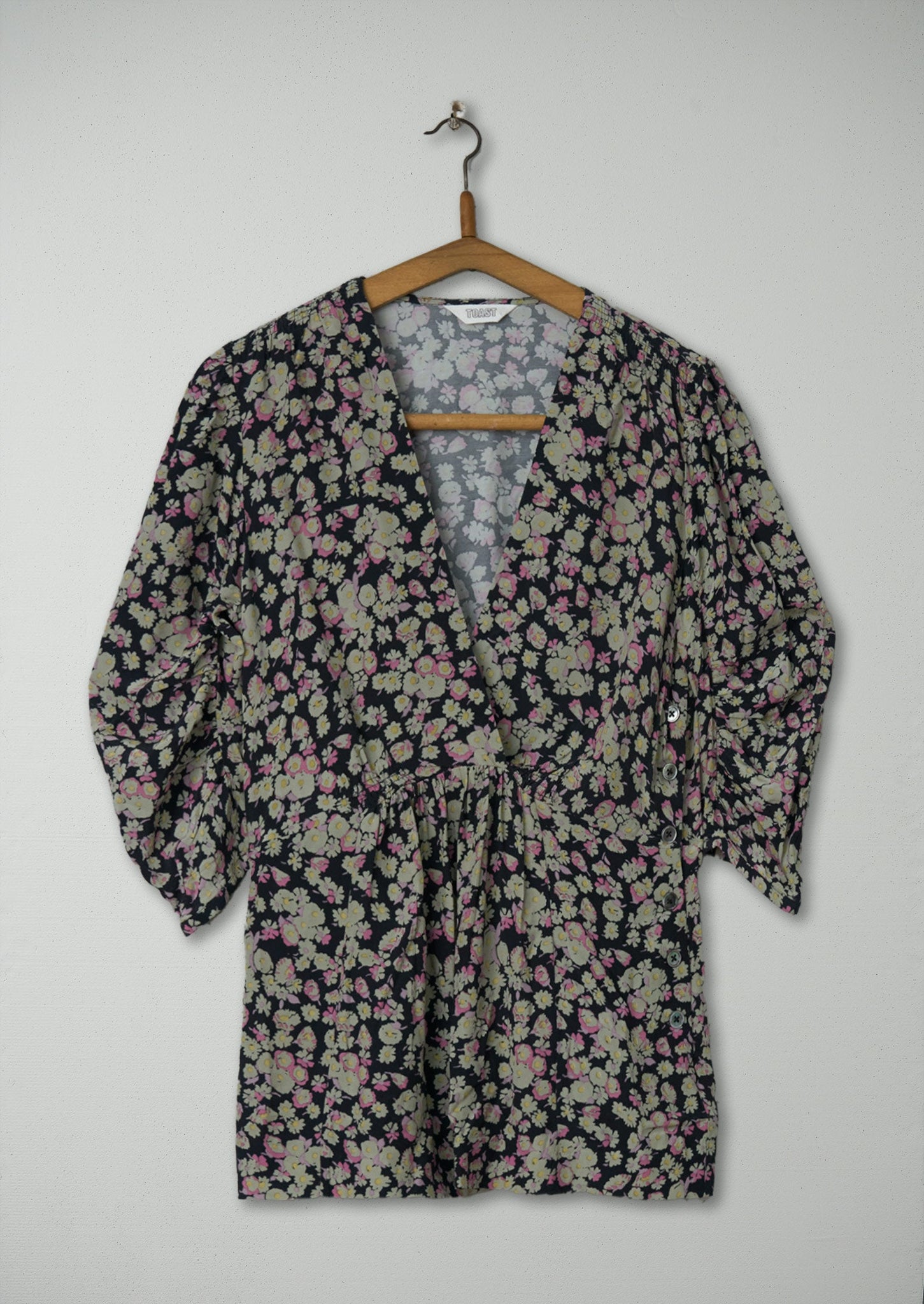 Reworn Floral Print Top Size 6 (515) | Multi
