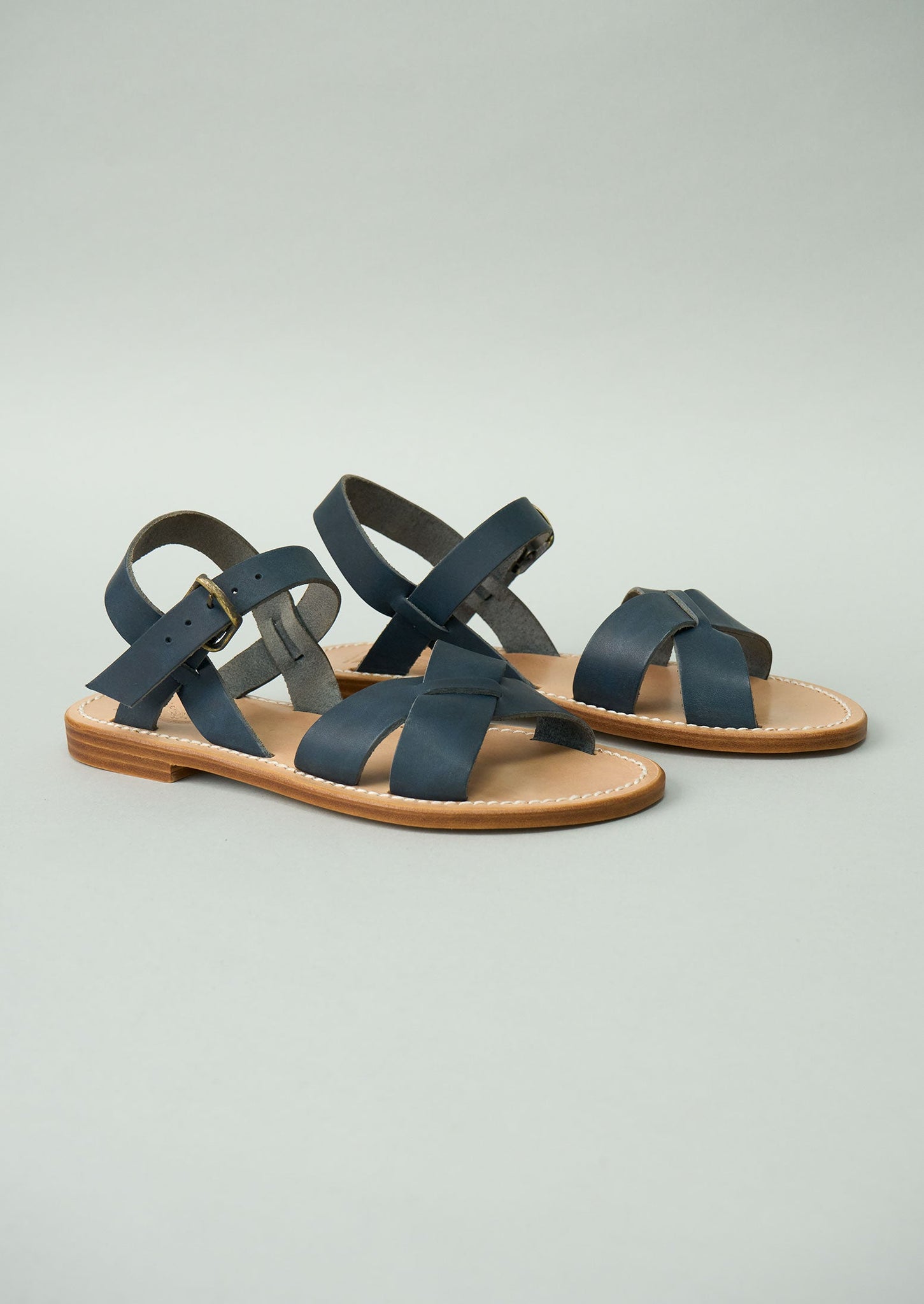 Reworn La Botte Gardiane Pac Sandals Size 36 (322) | Darkest Navy