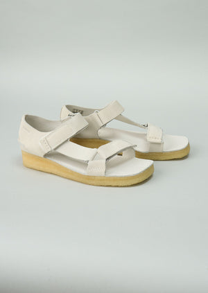 Reworn Clarks Wallabee Sandals Size 5 (355) | Off White