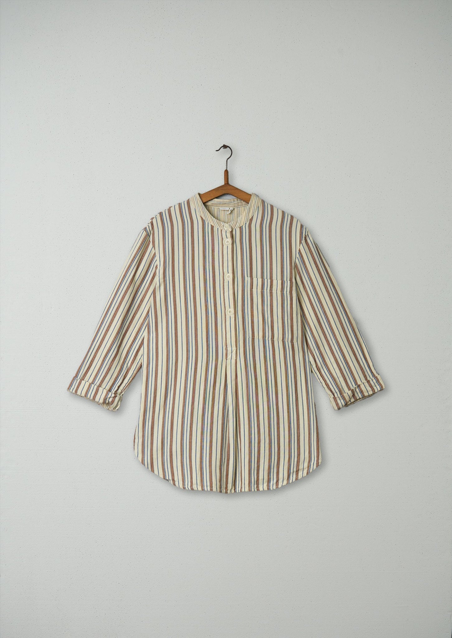 Reworn Stripe PJ Pull on Shirt Size S (011) | Multi