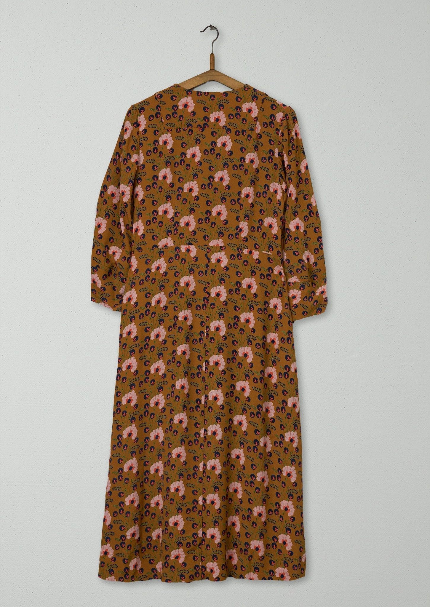 Reworn Sprig Print Easy Dress Size 6 (1059) | Amber