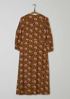Reworn Sprig Print Easy Dress Size 6 (1059) | Amber