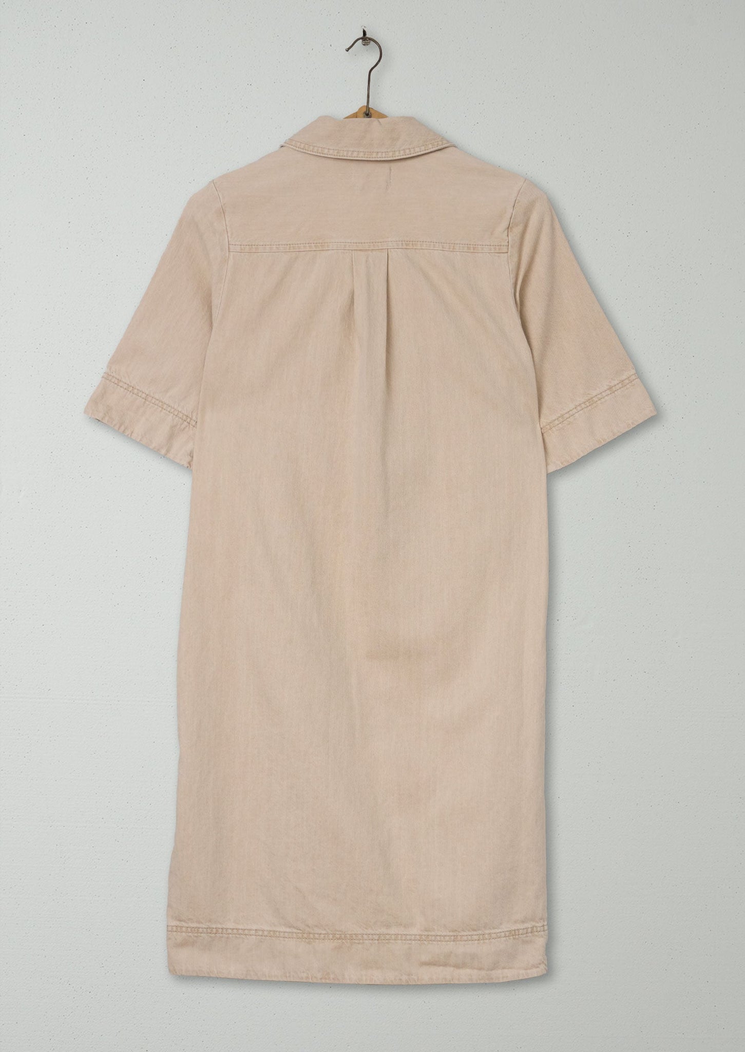 Reworn Denim Utility Dress Size 4 (1091) | Clay