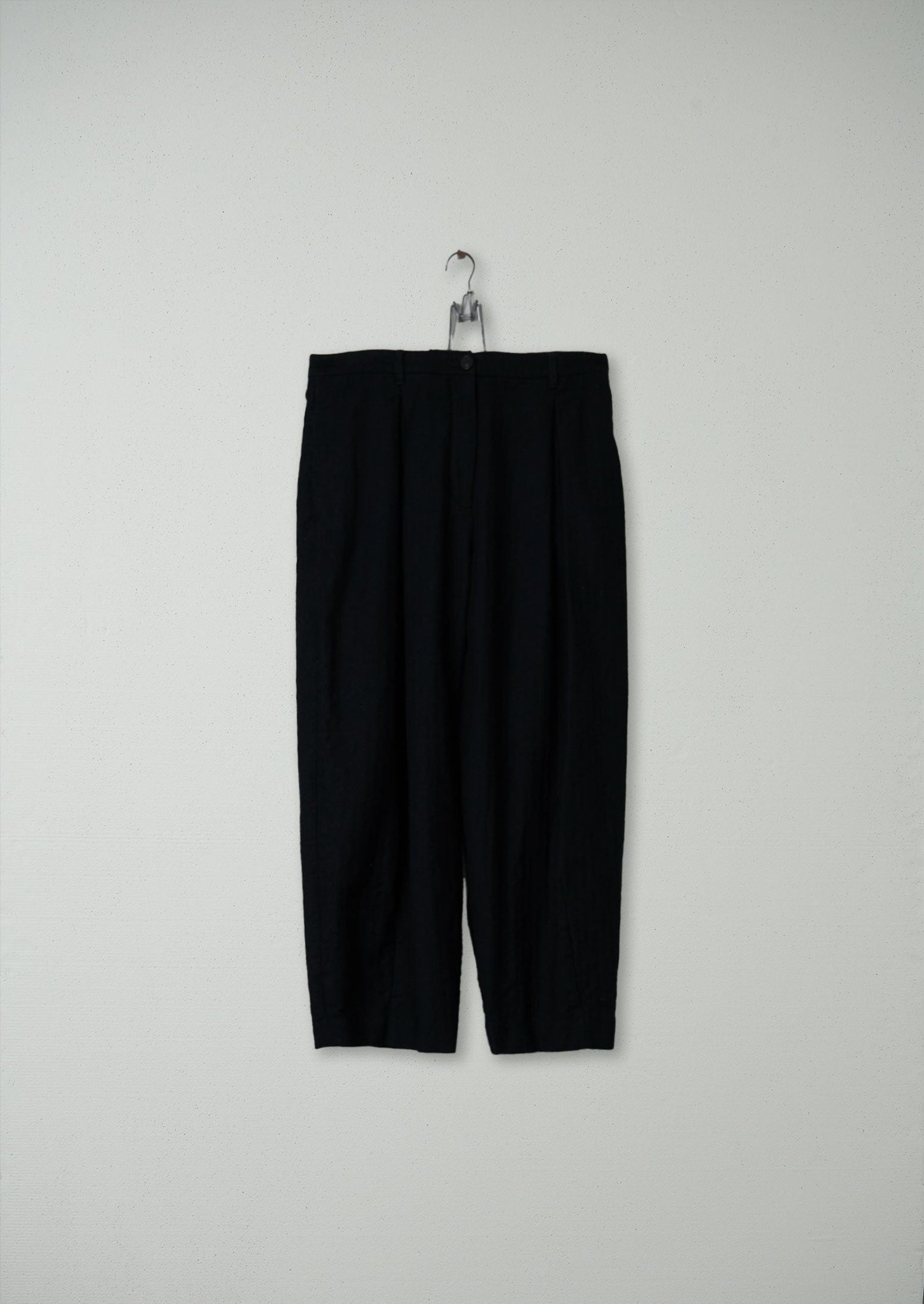 Reworn Tapered Trousers Size 12 (159) | Black