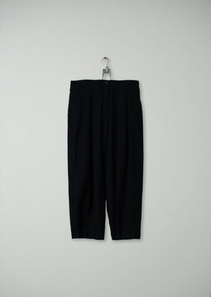 Reworn Tapered Trousers Size 12 (159) | Black