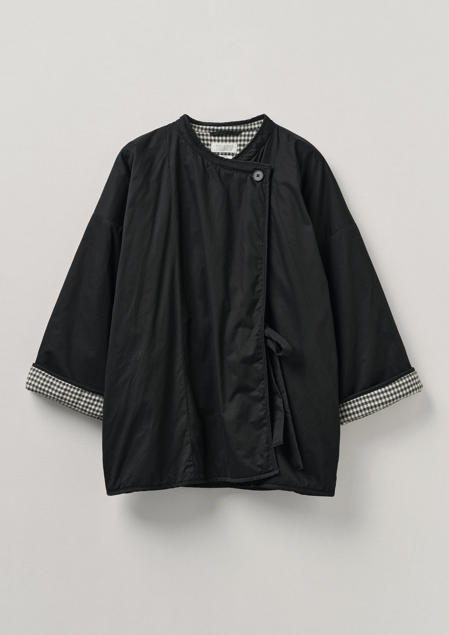 Short Padded Cotton Coat | Anthracite