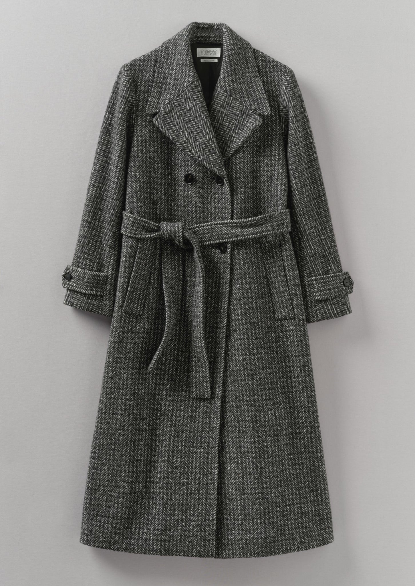 Grey herringbone coat women's online