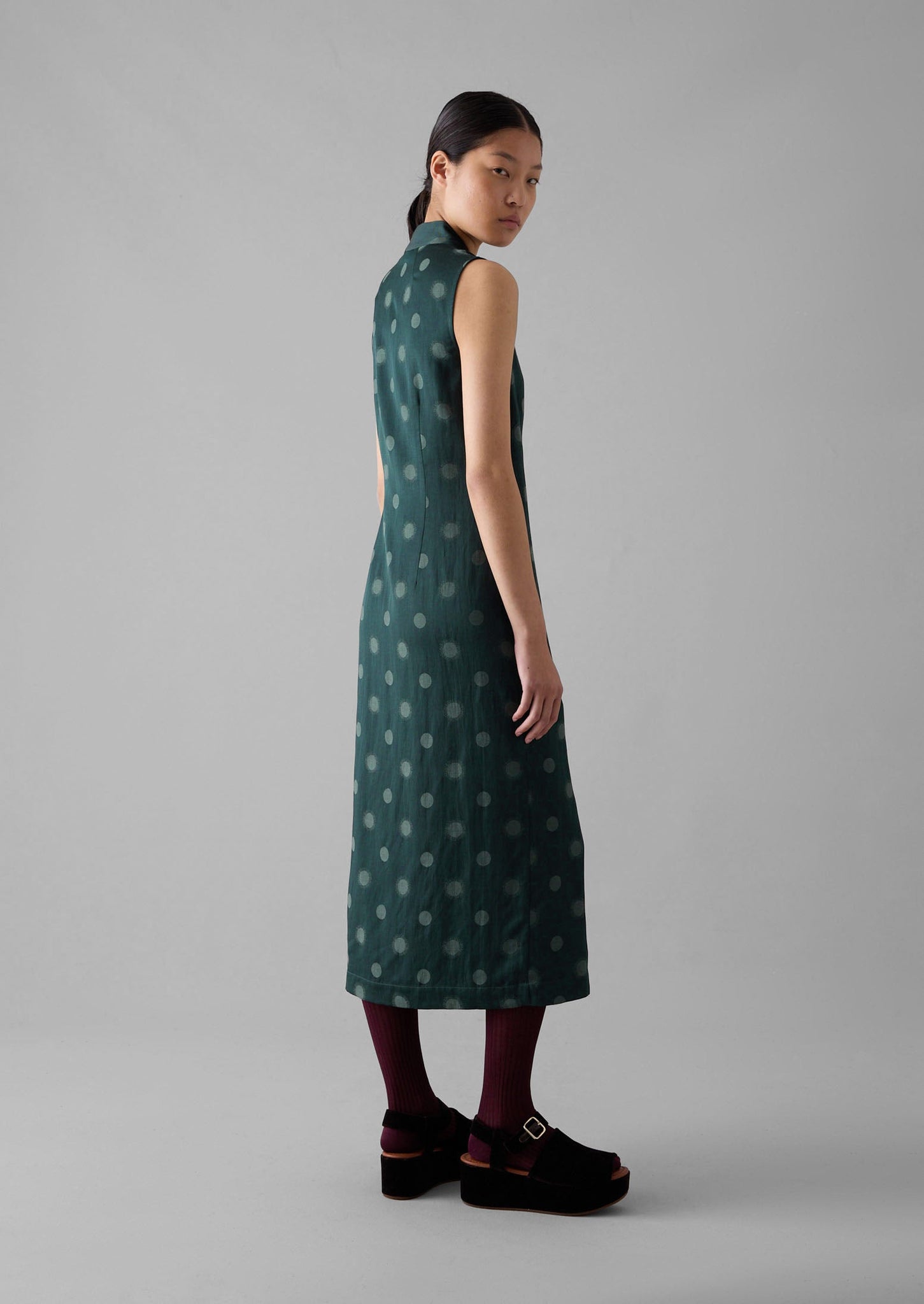 Sun and Moon Jacquard Dress | Oil