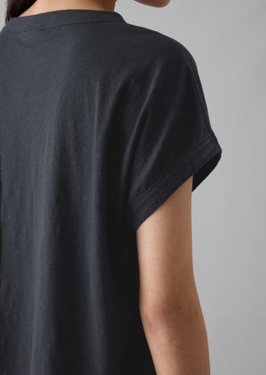 Alda Organic Cotton Easy Tee | Coal