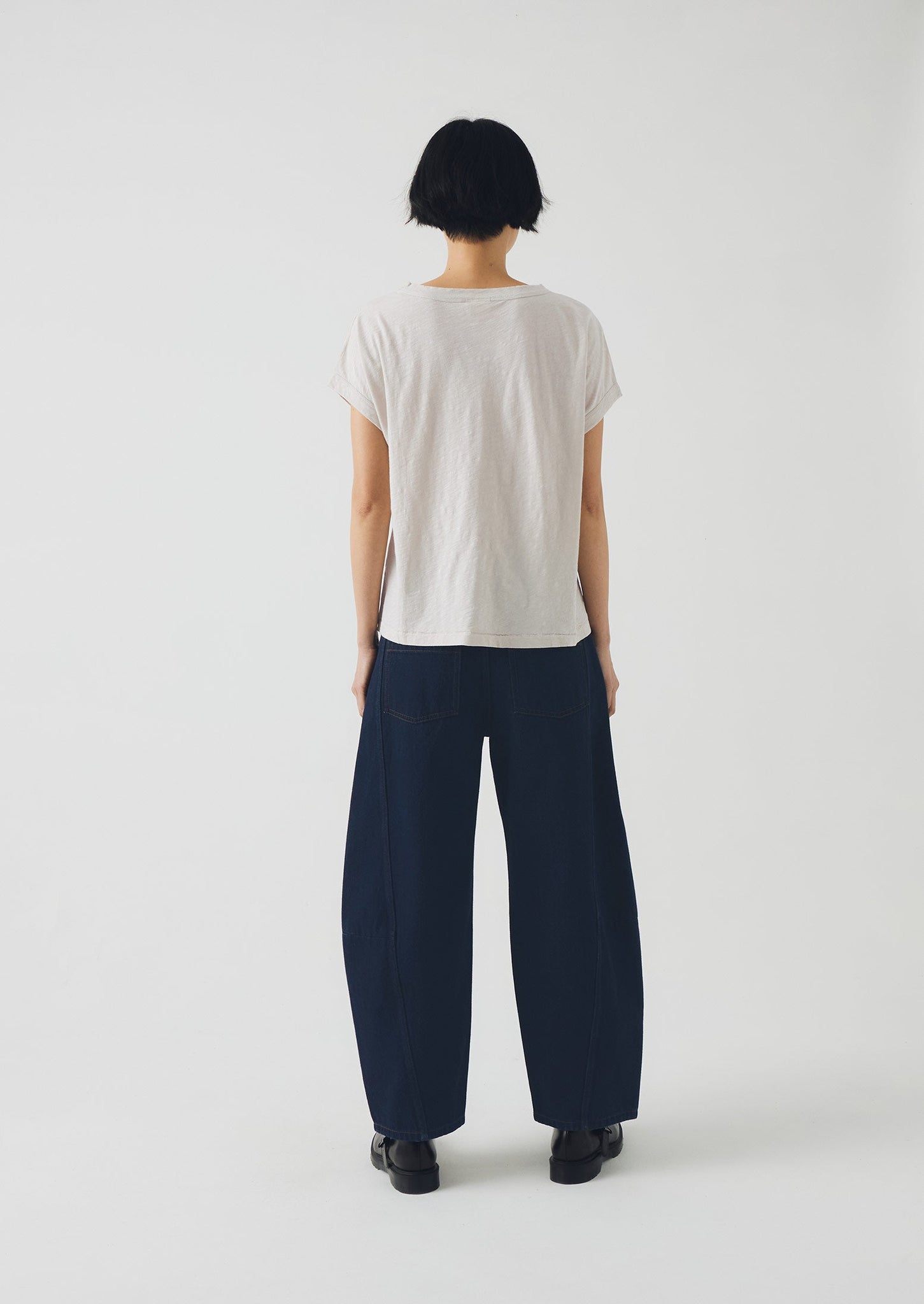 Alda Organic Cotton Easy Tee | Pebble