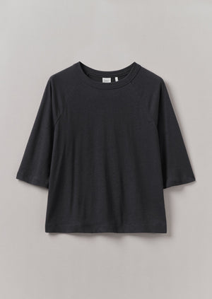 Cotton Hemp Raglan Tee | Slate