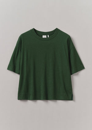 Cotton Hemp Boxy Tee | Washi Green