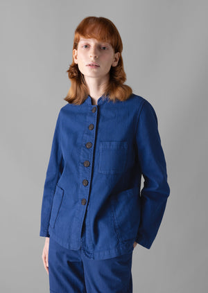 Cotton Herringbone Utility Jacket | Thistle