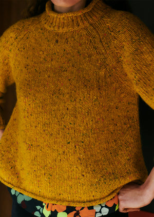 Orla Donegal Wool Sweater | Mimosa Yellow