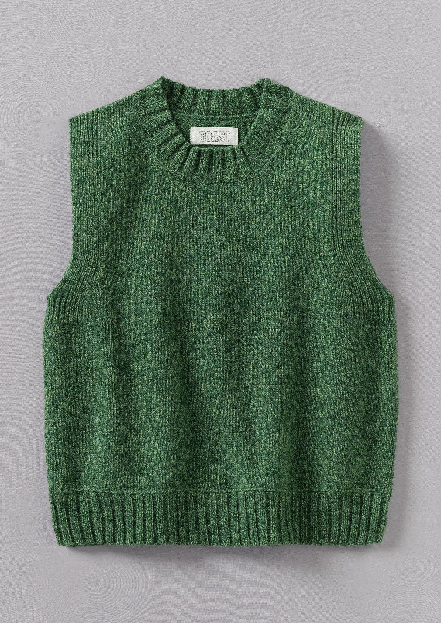 Neat Mouline Wool Tank | Thorn Green Marl