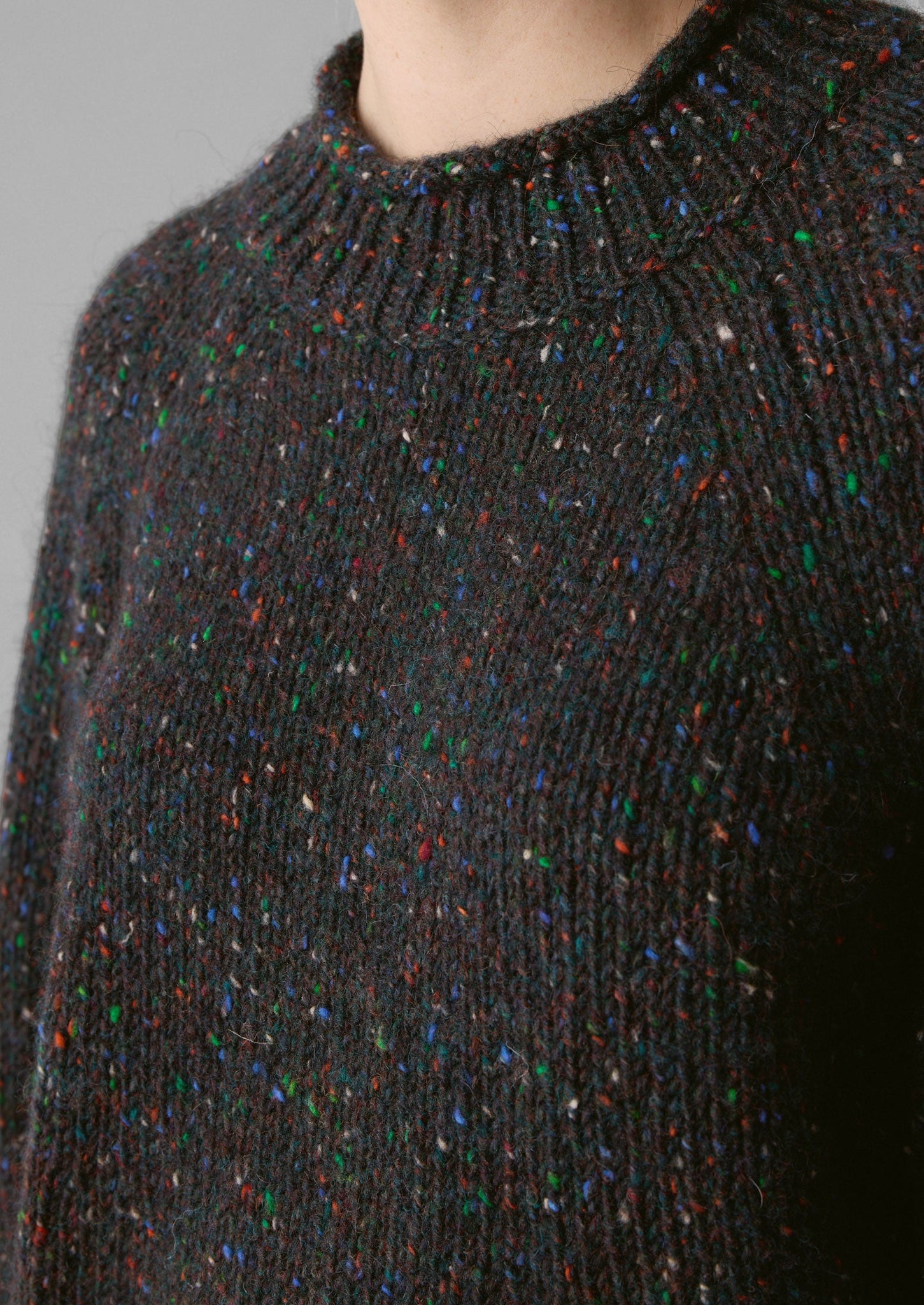 Orla Donegal Wool Sweater | Galaxy