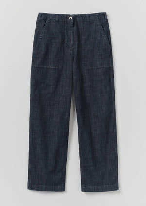 Ashley Organic Cropped Jeans | Indigo