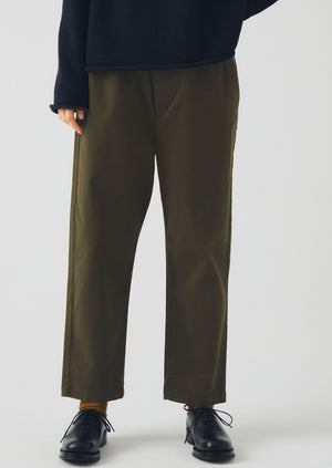 Gabi Cotton Pull On Trousers | Loden