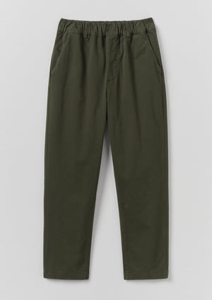 Gabi Cotton Pull On Trousers | Loden