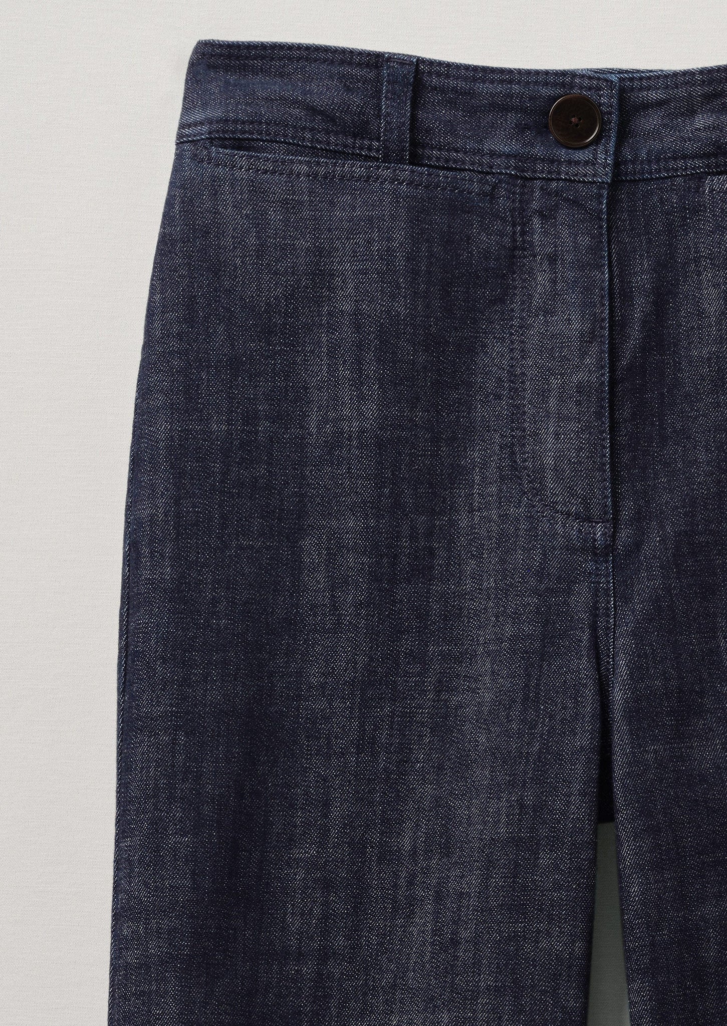 Kick Flare Organic Indigo Denim Trousers | Indigo