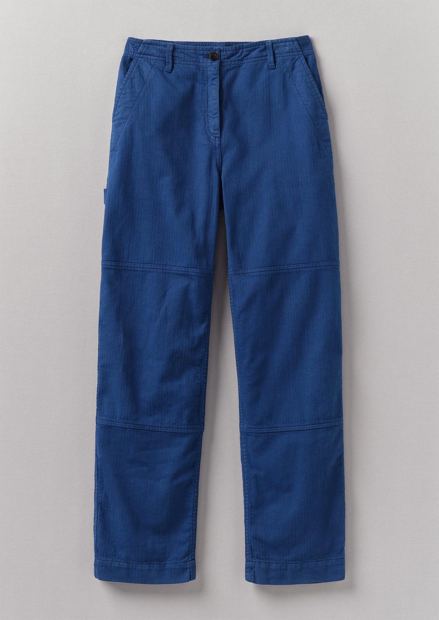 Cotton Herringbone Workwear Trousers | Thistle