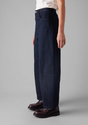 Twisted Seam Japanese Denim Trousers | Indigo