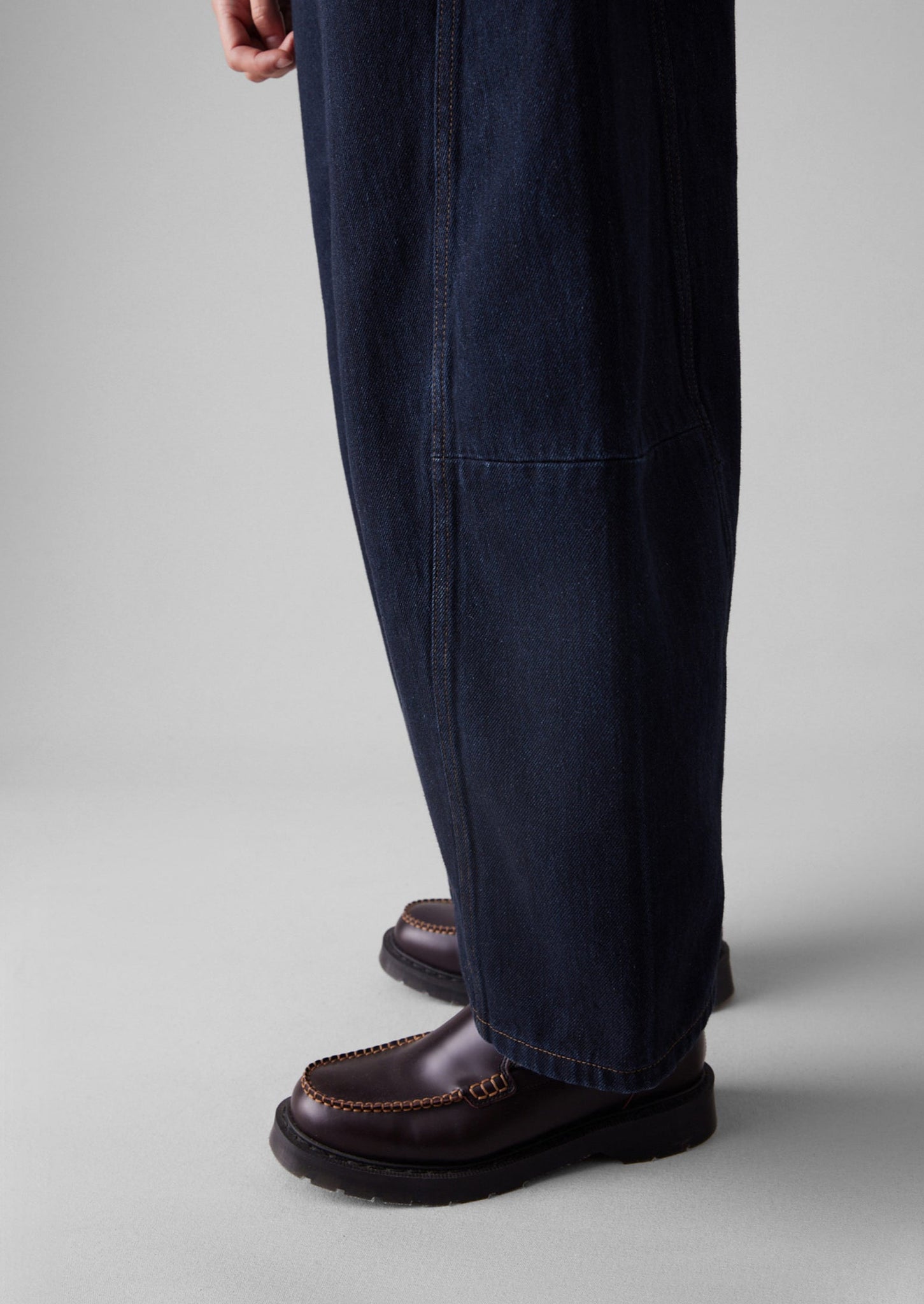 Twisted Seam Japanese Denim Trousers | Indigo