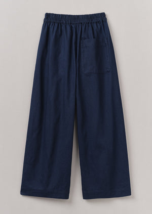 Twill Pull On Trousers | Indigo