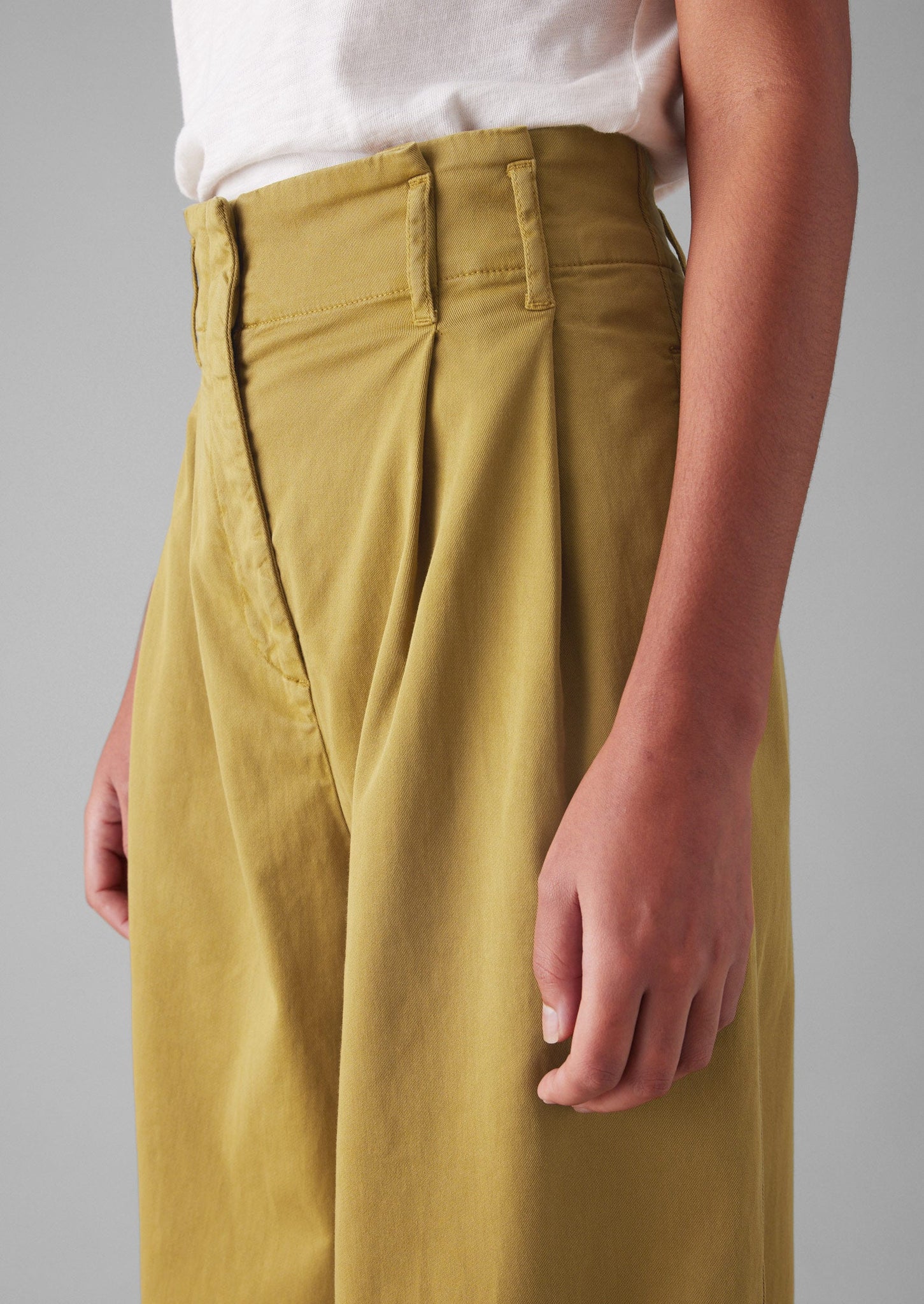 Cotton Paper Bag Trousers | Honey