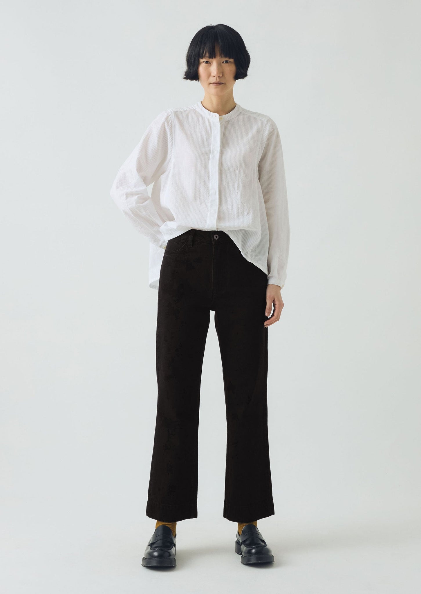Denim Slim Trousers | Carbon Black