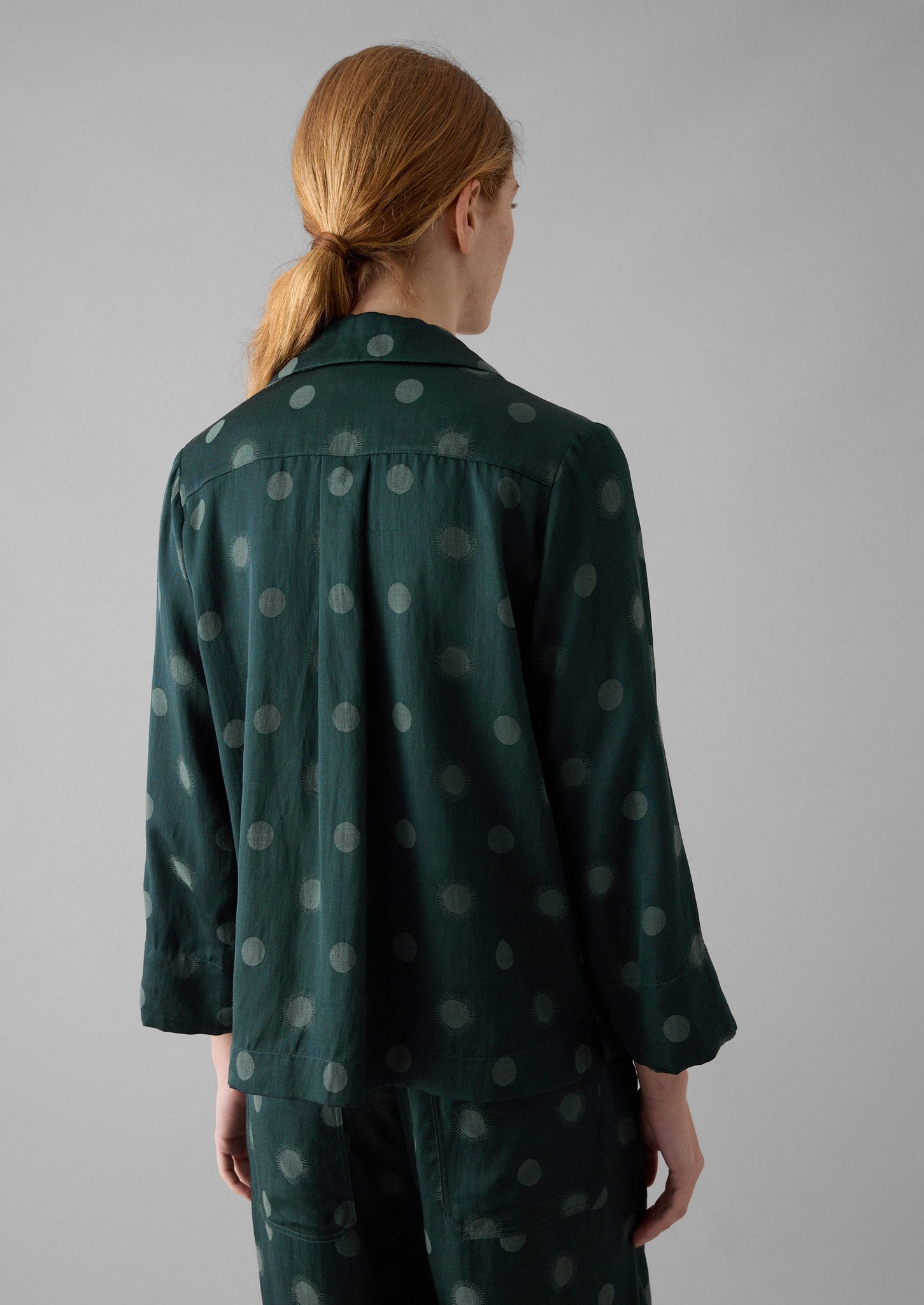 Sun and Moon Jacquard Shirt | Oil