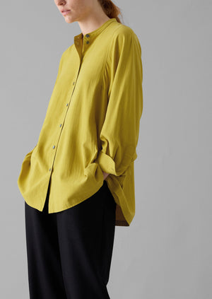 Spun Silk Shirt | Golden Olive