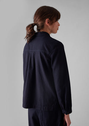 Baya Indigo Cotton Twill Shirt | Indigo