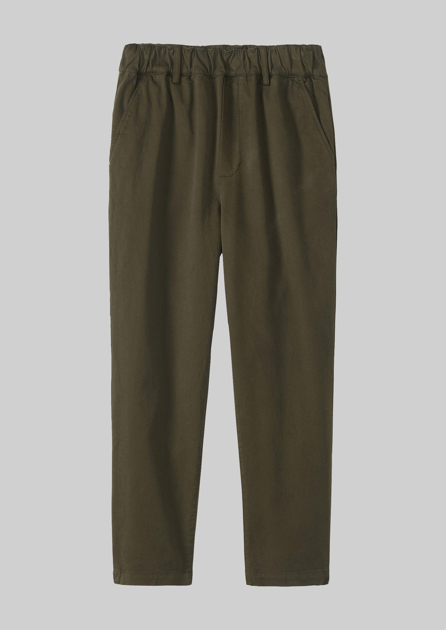 Gabi Cotton Pull On Trousers | Loden