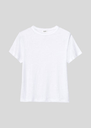 Linen Boy Tee | White