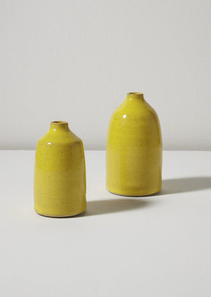 Lucy Rutter Small Bottle Vase | Yellow