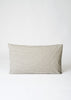 Organic Cotton Ticking Stripe Housewife Pillowcase | Ecru/Graphite