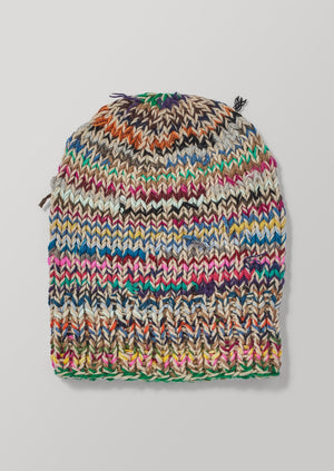 Repurposed Yarn Hand Knitted Hat | Multi