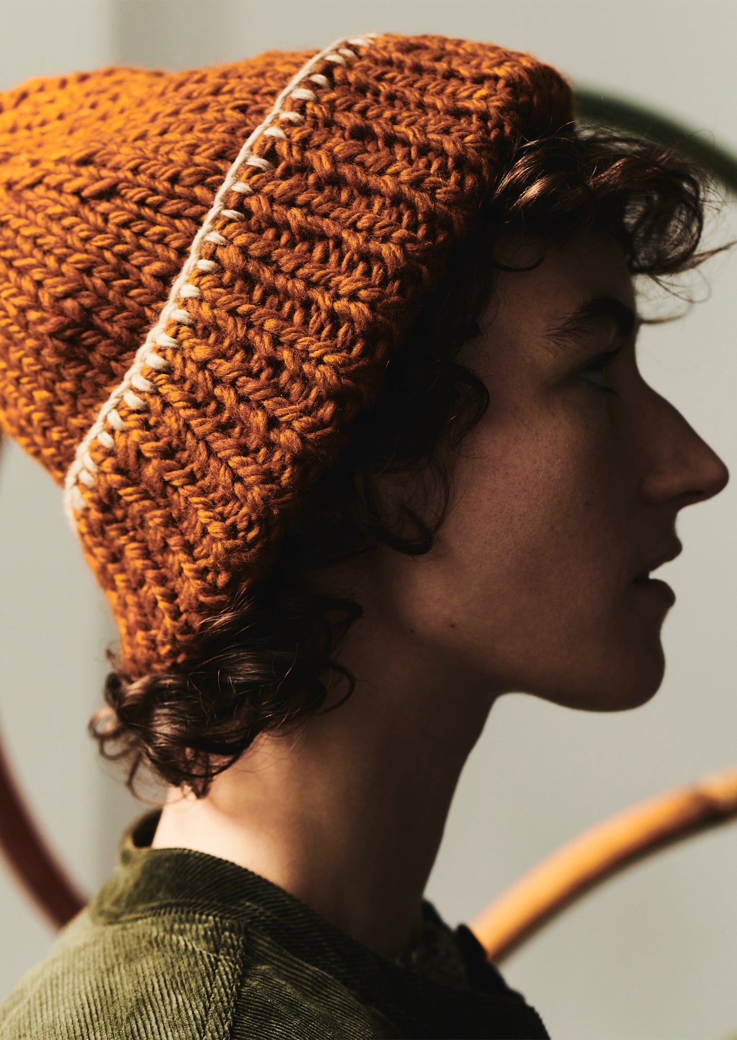 Hand Knitted Chunky Beanie | Cumin